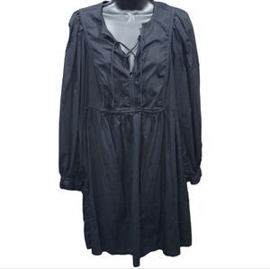 Old Navy Black boho spirit long sleeve dress Size L